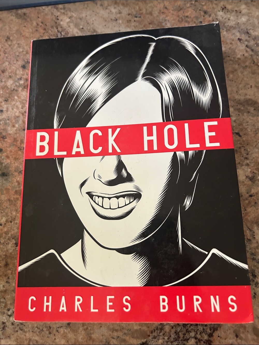 Black Hole by Charles Burns - Graphic Novel in Black, White & Red